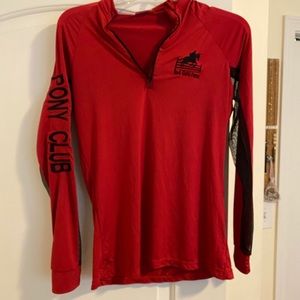 Stretchy tight fit Pony Club quarter zip
